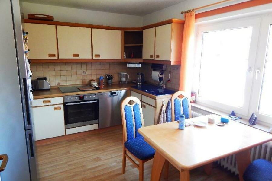 Die Küche im Obergeschoss